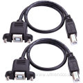 Panel Mount USB Cable Printer Short Extension Cable